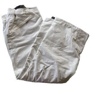 Eddie Bauer Women's WeatherEdge Plus Snow Ski Sledding Pants Size PL White Lined